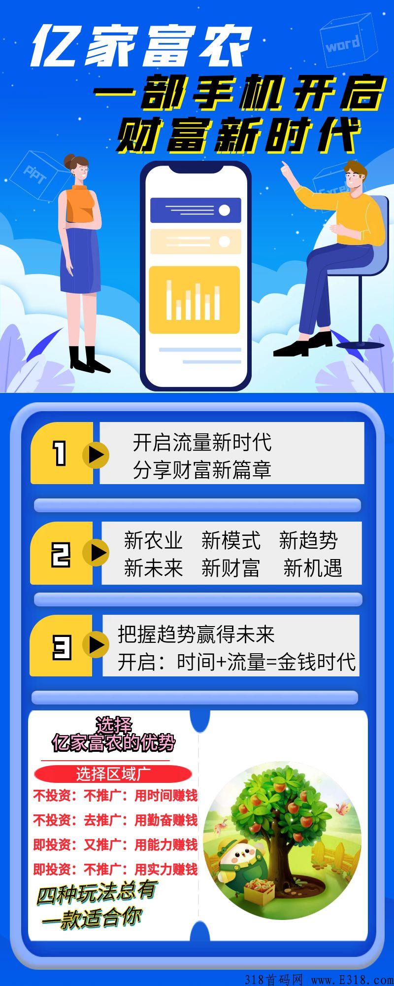 最新首码亿家富农卷轴项目，价高，支持燃烧果机制！总量有限！