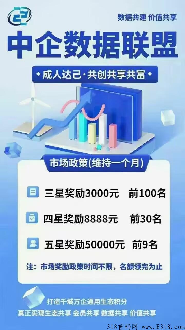 数据联盟，无投资赚奖励，长期扶持