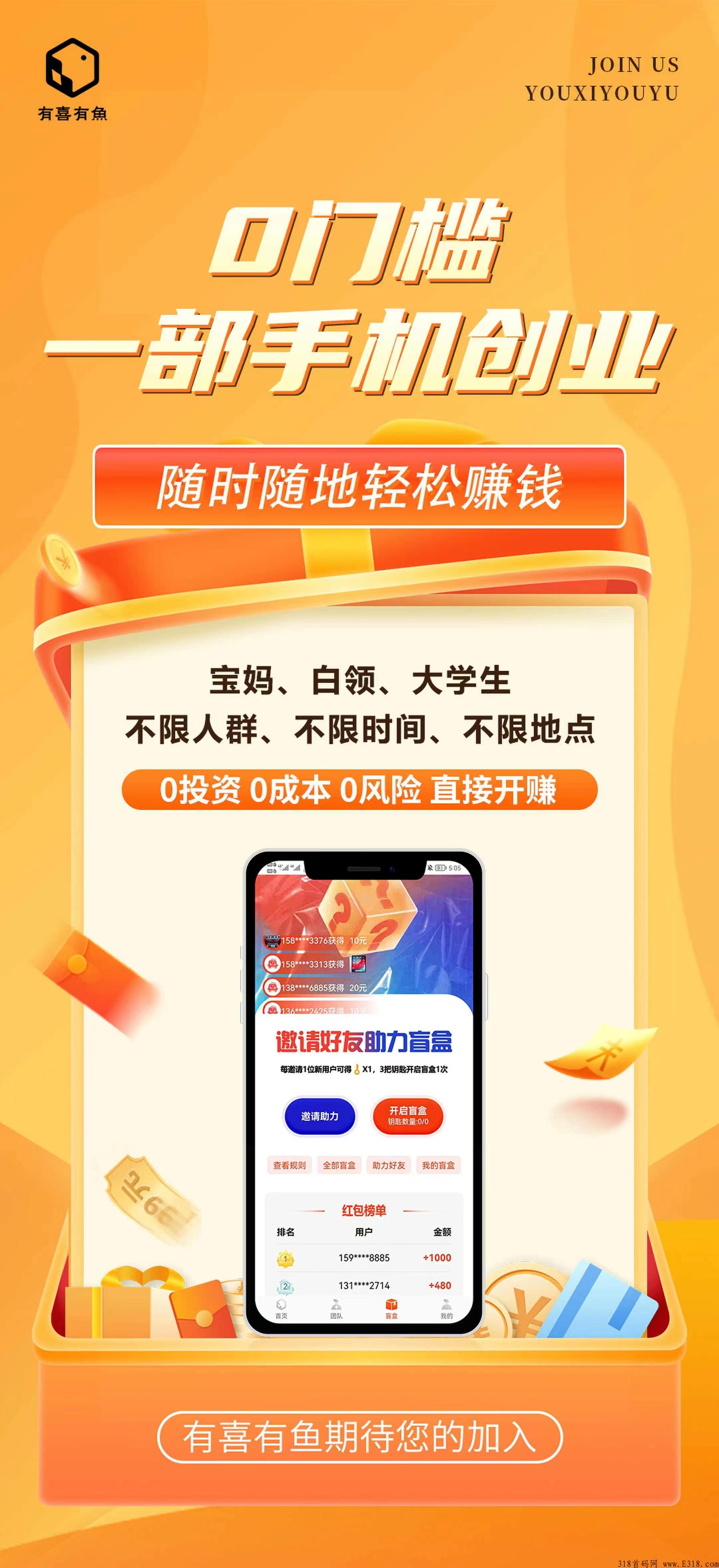 广告商流量红利，有喜有鱼app