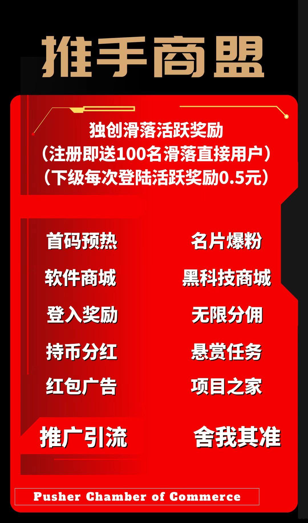 推手商盟是什么？首个多功能聚合平台，全网对接团队长！