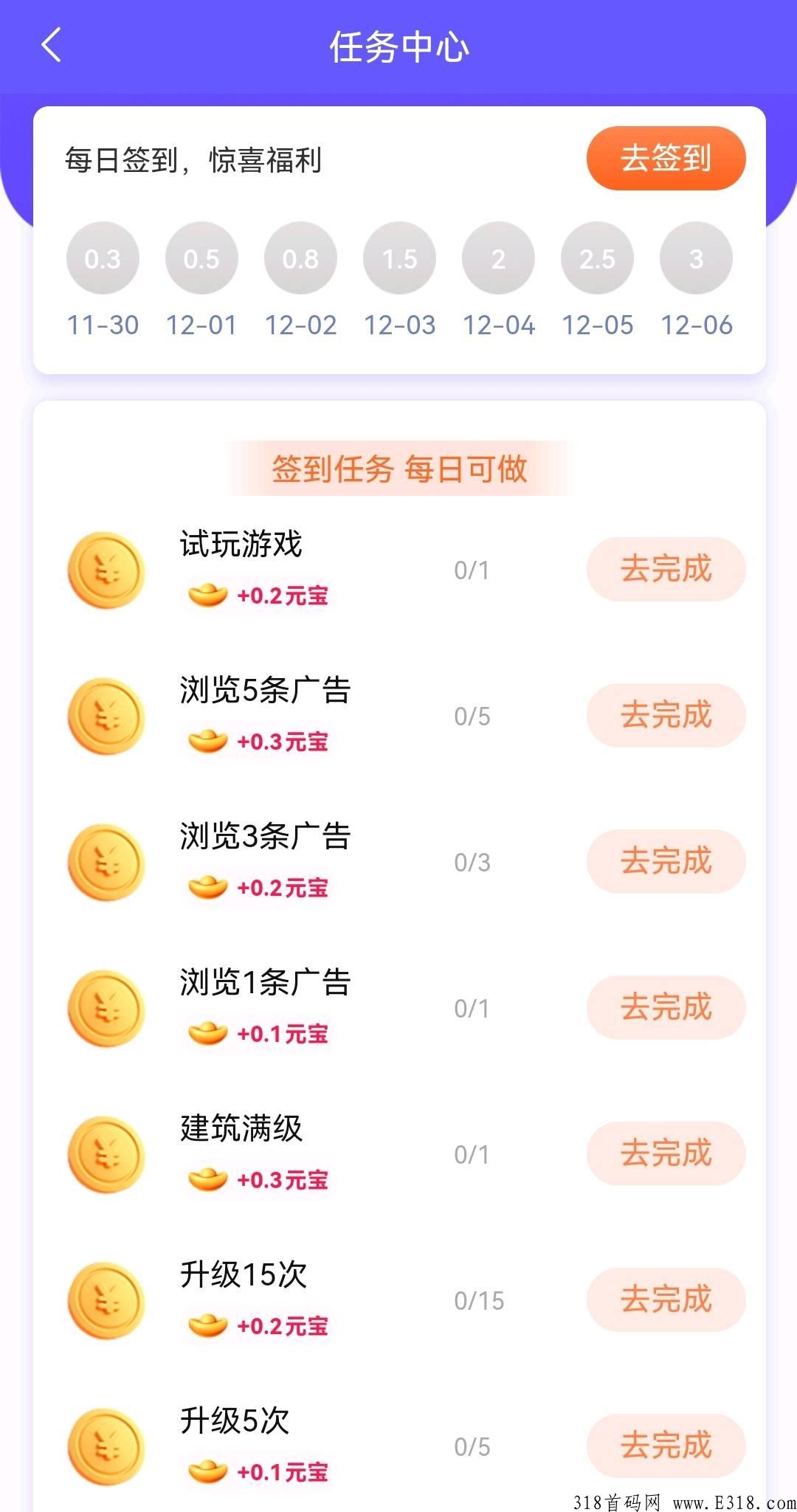《流量城市》12月3号首码上线，游戏+广告模式，稳定收益长期项目 流量城市是一款模拟建筑建造升级的游戏，模式无泡沫，目前正在预热中，对接团队长高扶持