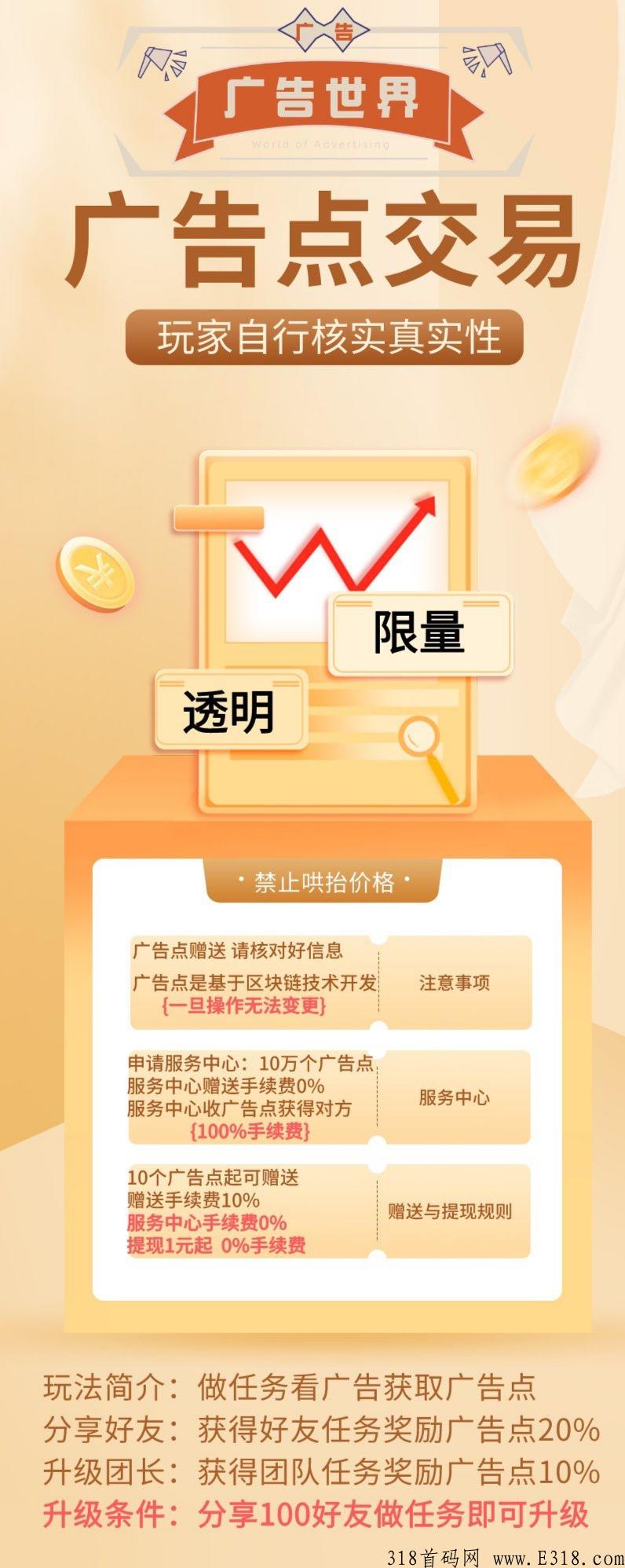首码广告世界，正式起飞，兜底回收