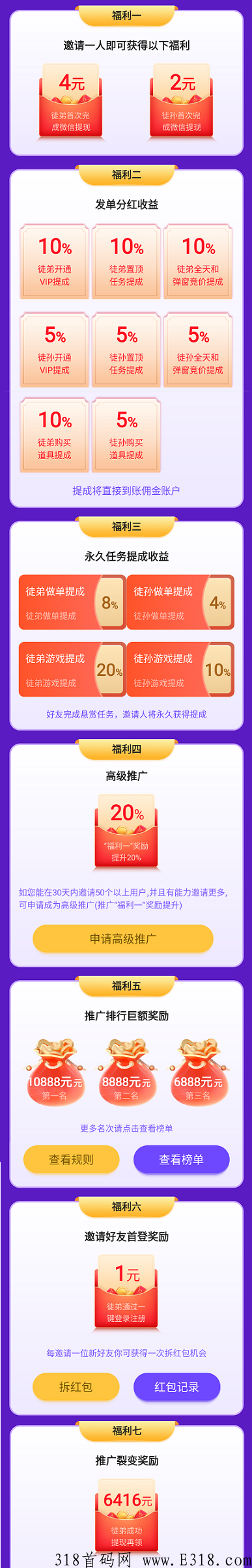 尖职宝宝：邀请1人领奖励，得最高奖励，七重福利，1米起提