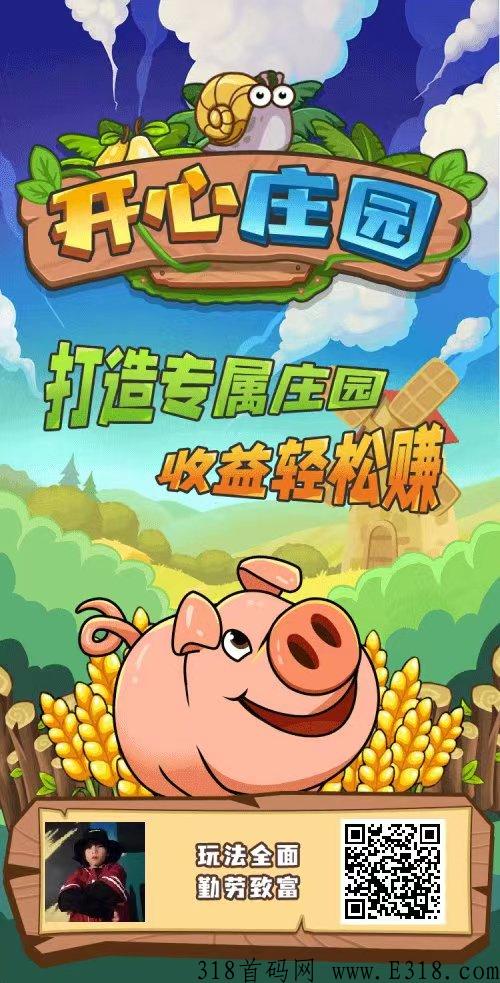 开心庄园长久大盘，小吃街同公司同款，有收益详解