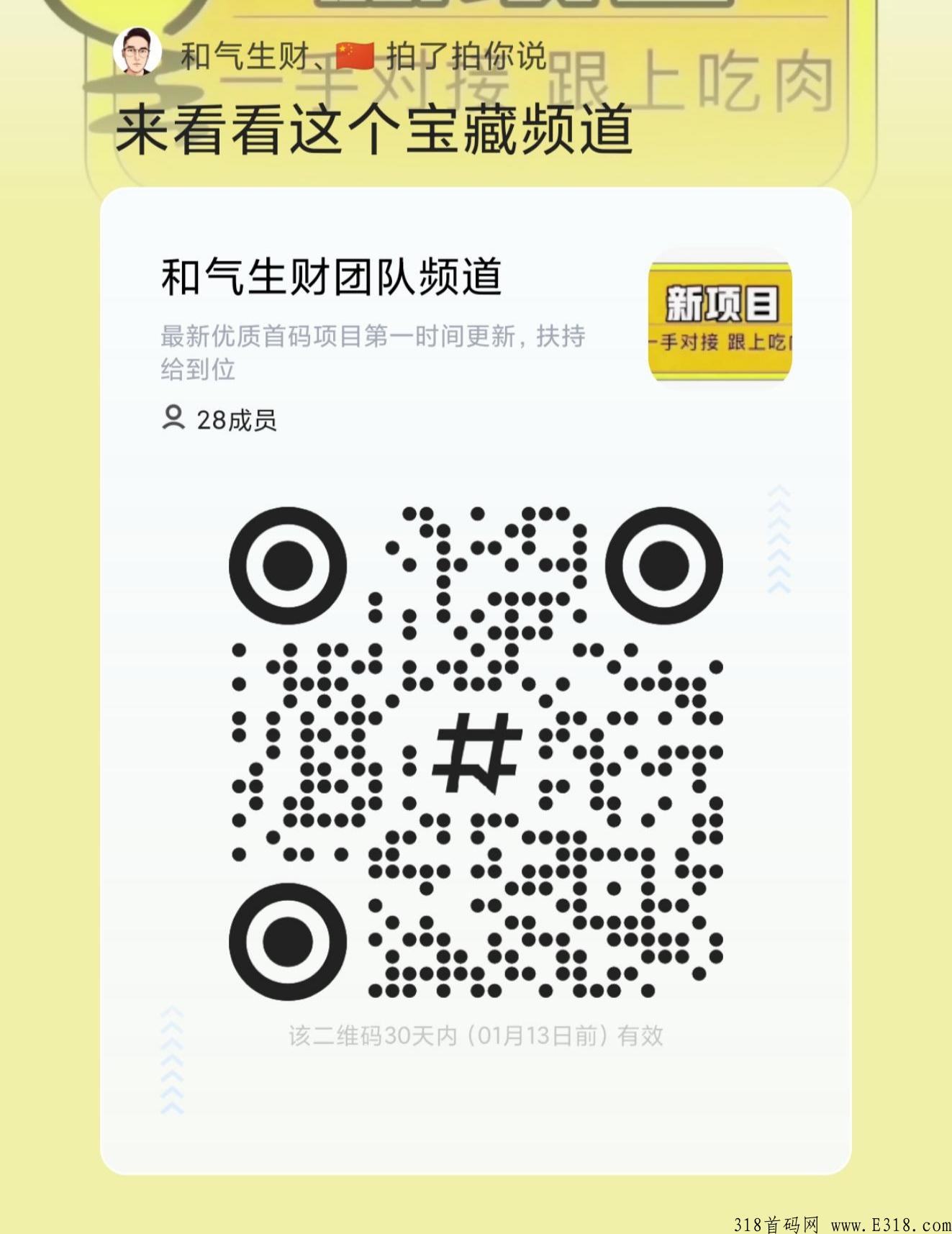 年度王炸项目，新首码项目
