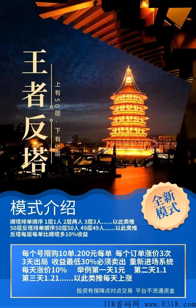 王者反塔，首创模式，2023跨年火爆项目，一起来反塔