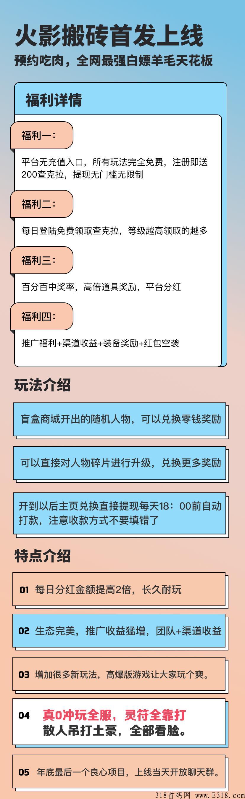 火影搬砖，年底力作，预热上车吃肉，抗米系列同期产品，收益可观