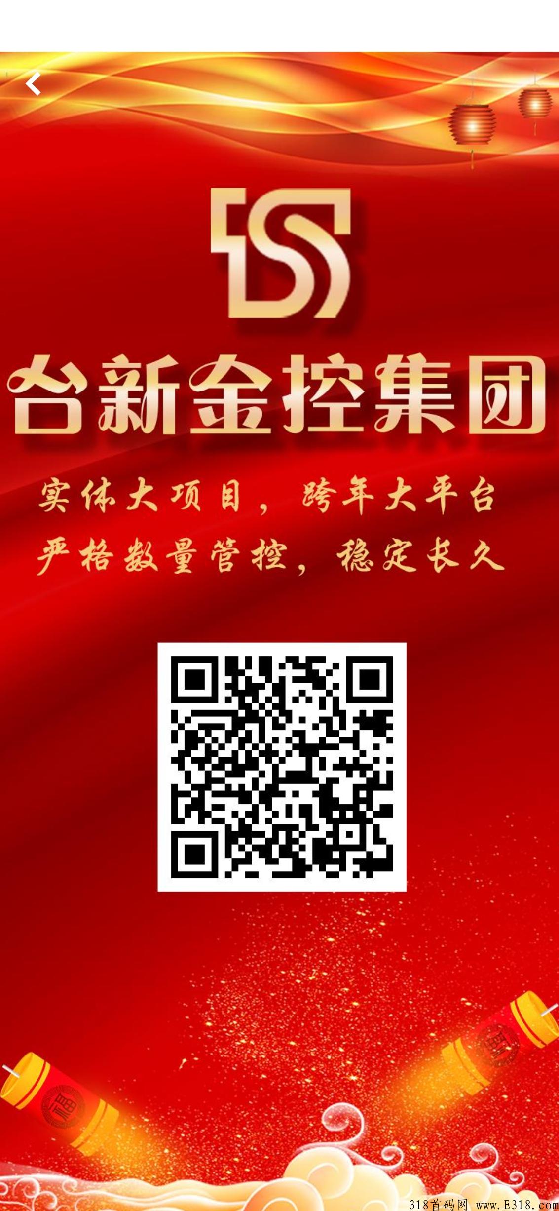 新金控集团实体大项目，最新首码刚出台