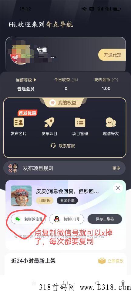 奇点导航项目平台，爆粉＋分h