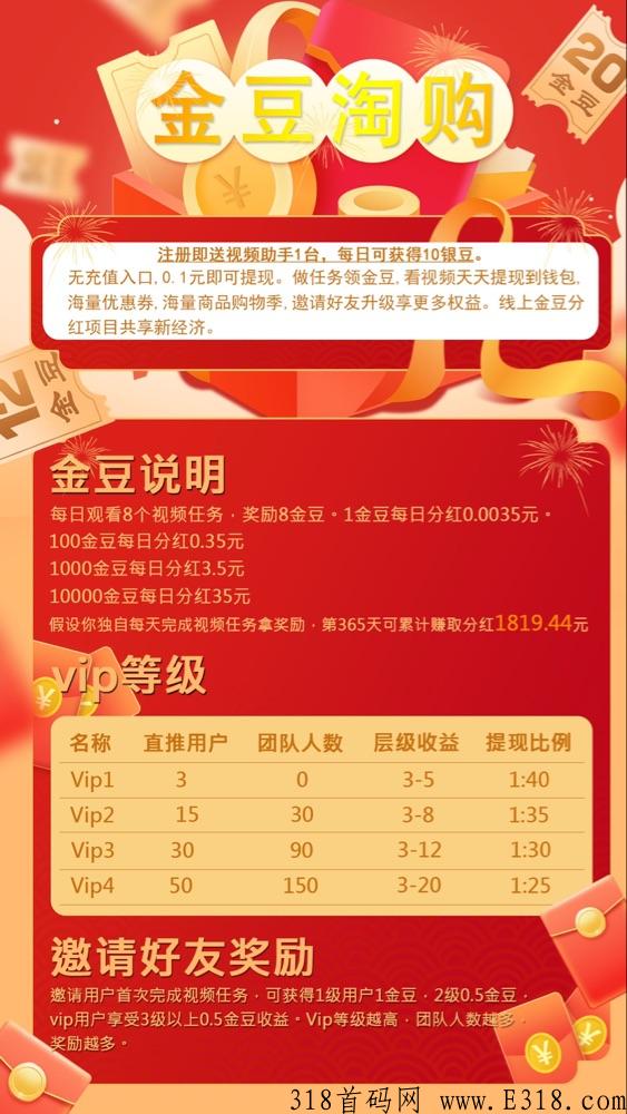 看视频赚钱,金豆淘购