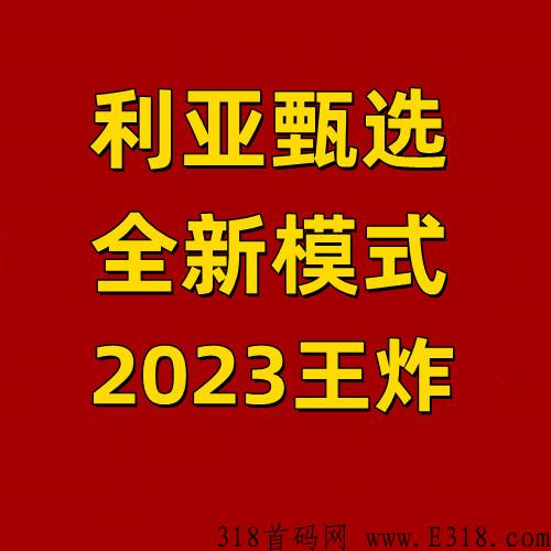 利亚甄选，全新模式首码对接，集团直营打造，团队福利高，支持考察,2023年王炸项目