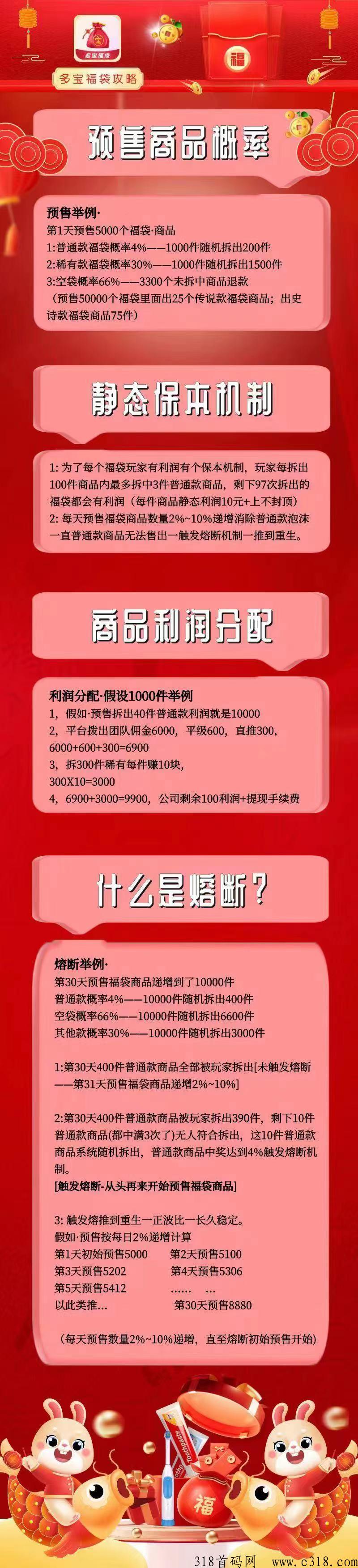 多宝福袋，拆盒吧模式，随时提现