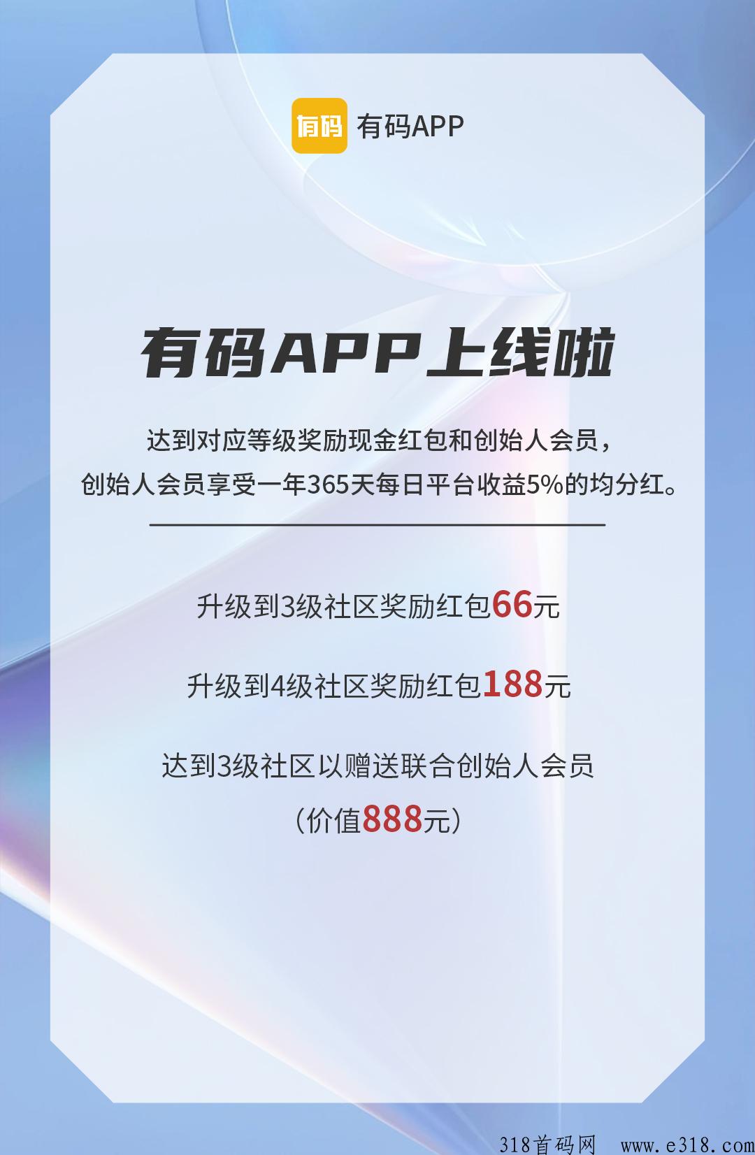 有码APP，《一个专注项目圈精准流量的APP》