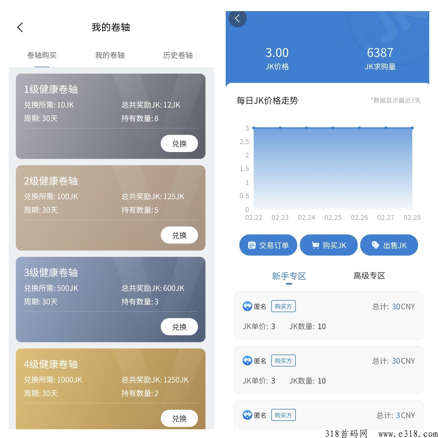 首码健康家园：注册送100健康值，每天按比例释放，矿池加券轴玩法靠谱吗？