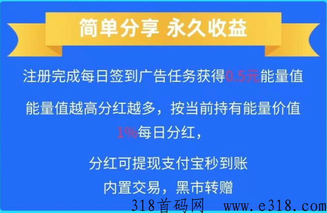 【财富星球】首码发布！广告每日分元能量值，能量值越高分h越多