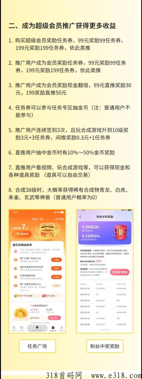 金币世界，奖券模式，老牌企业联合运营，安全靠谱，收益高，比雲游世界出得早，2023最火爆项目之一