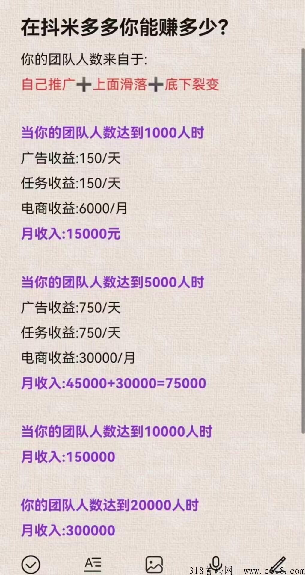 抖米多多，裂变式实现万人大团队，轻松赚米