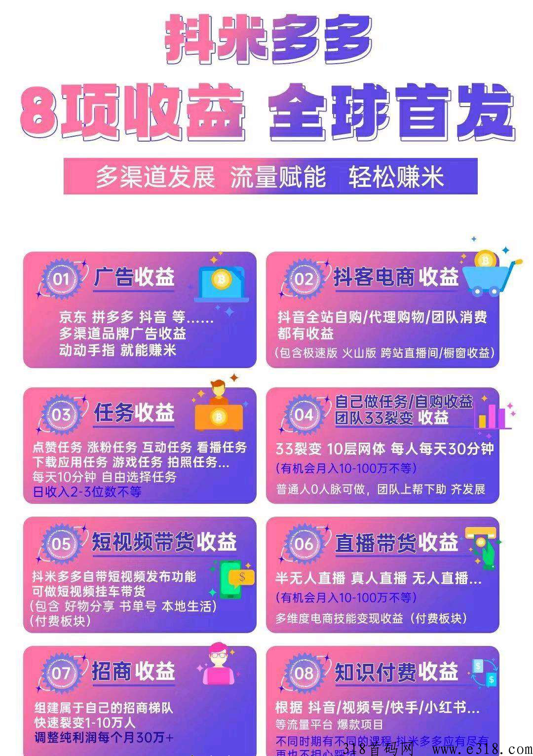 抖米多多最新首码！全网【最高等级别金额扶持帮助对接】专业团队绝对为你保驾护航！