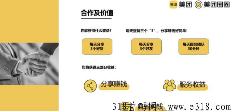 美团圈圈，美团旗下品牌，自用省，分享赚