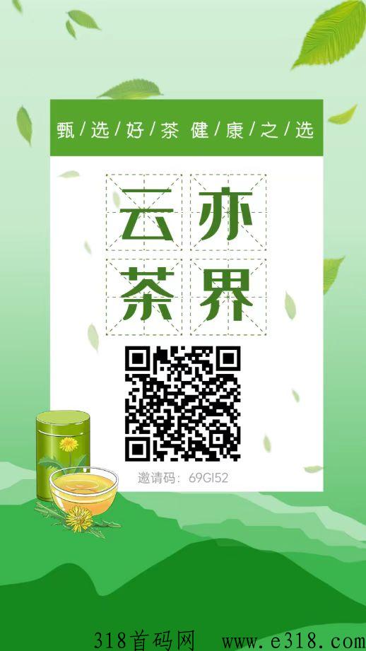 云亦茶界，最新首码项目，实体支撑