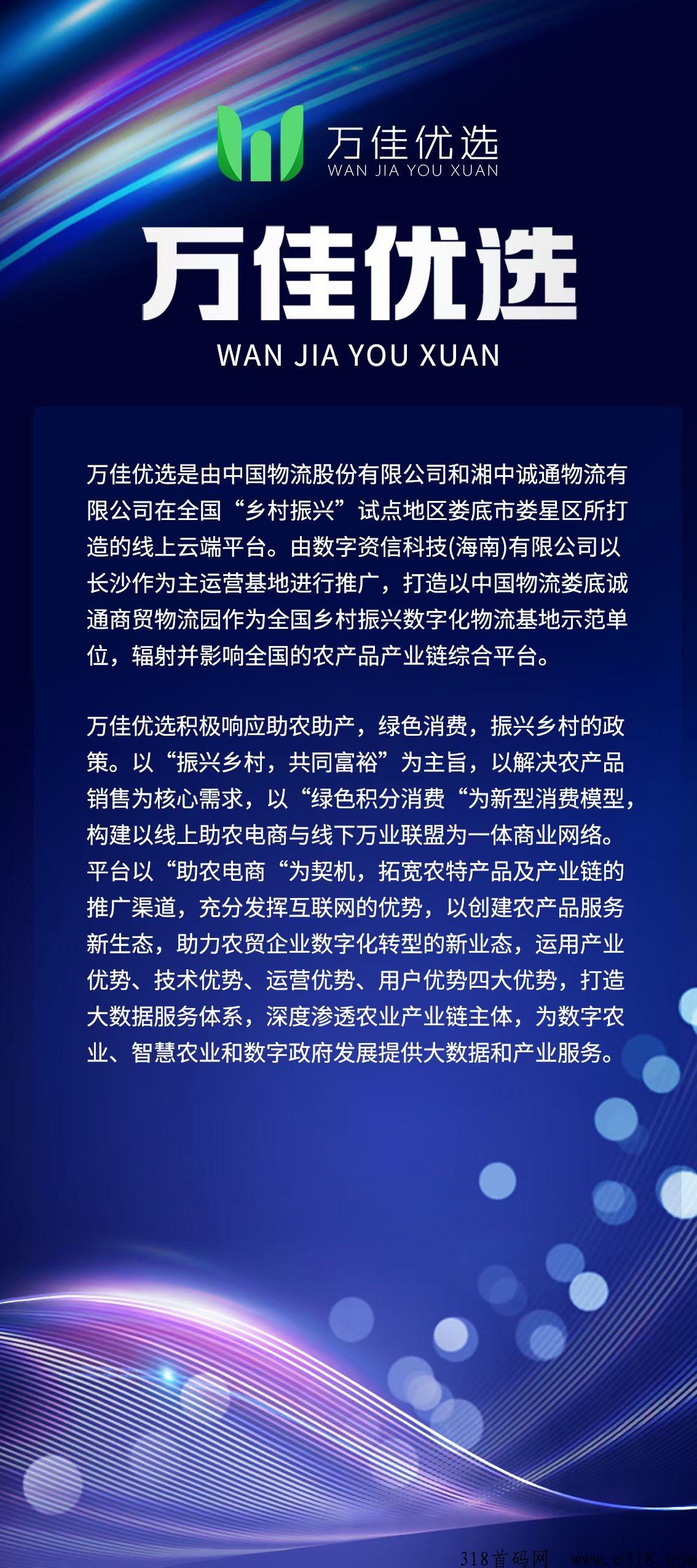 万佳优选龙头项目，正式上线，待遇高，一手消息，对接团队长