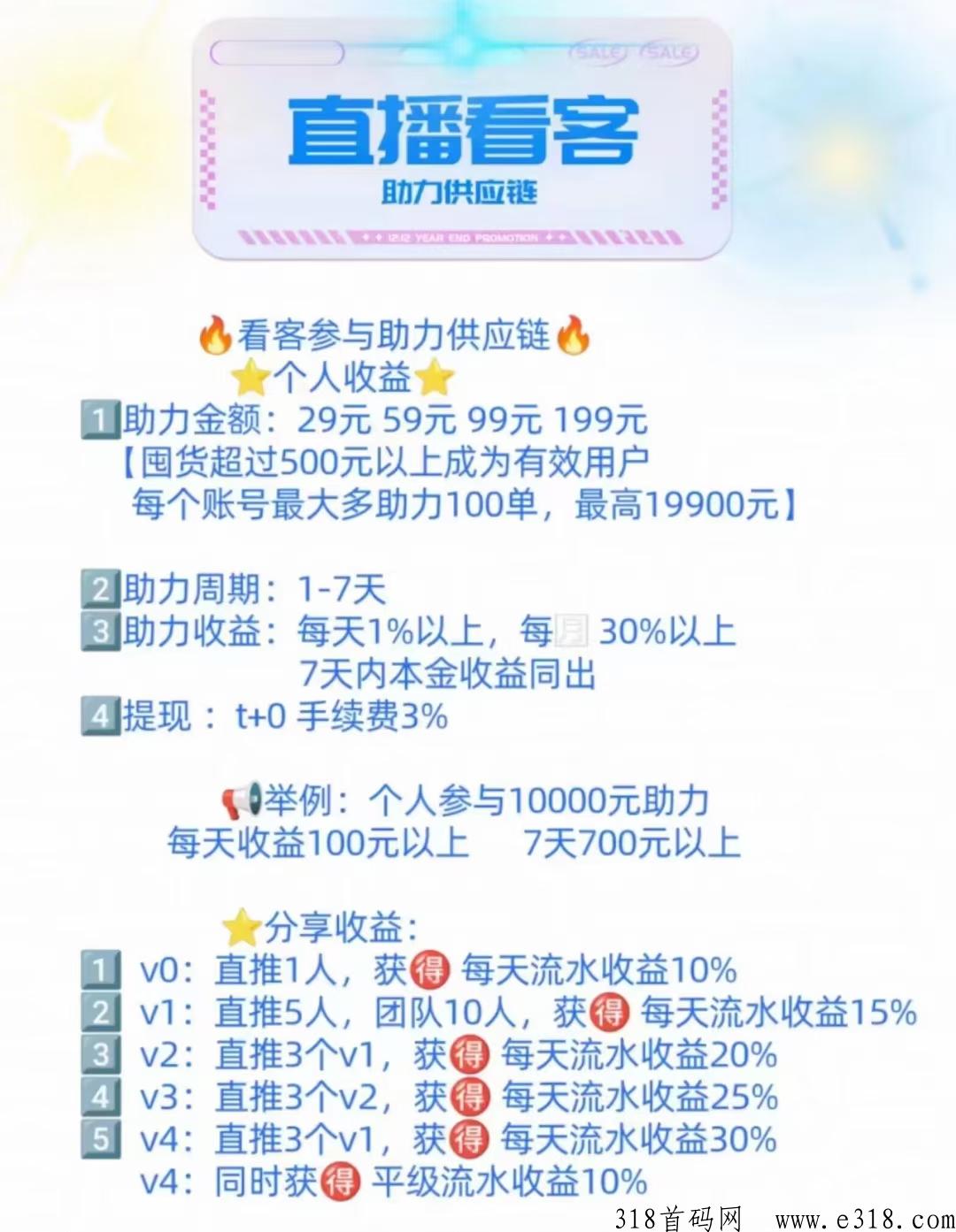 首码直播看客，全网对接