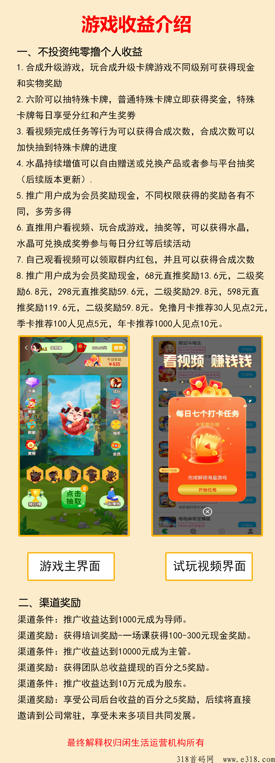 闲生活APP纯撸，本月大盘，享受广告+团队收益