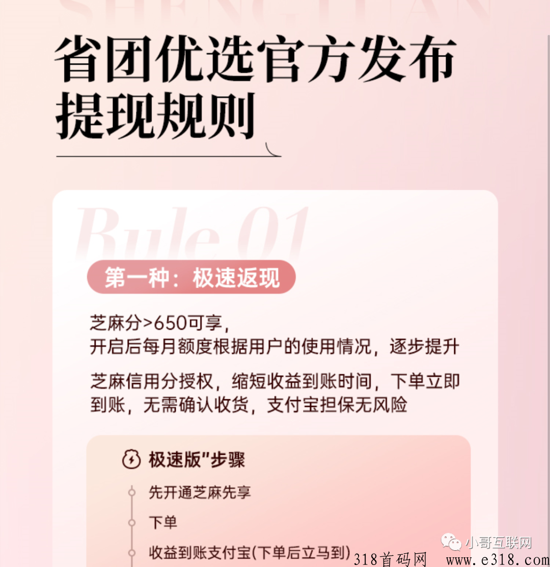 省团优选，良心推荐一个省米app，佣极速到