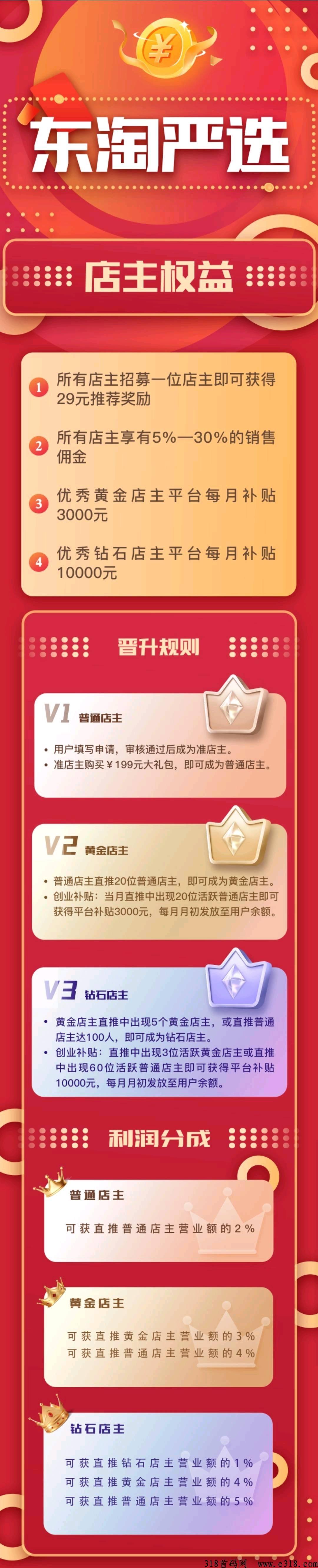 东淘生活持续招人，开通店主扶持