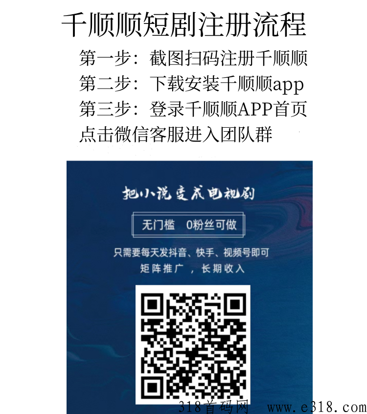 千顺顺短剧推广授权渠道平台