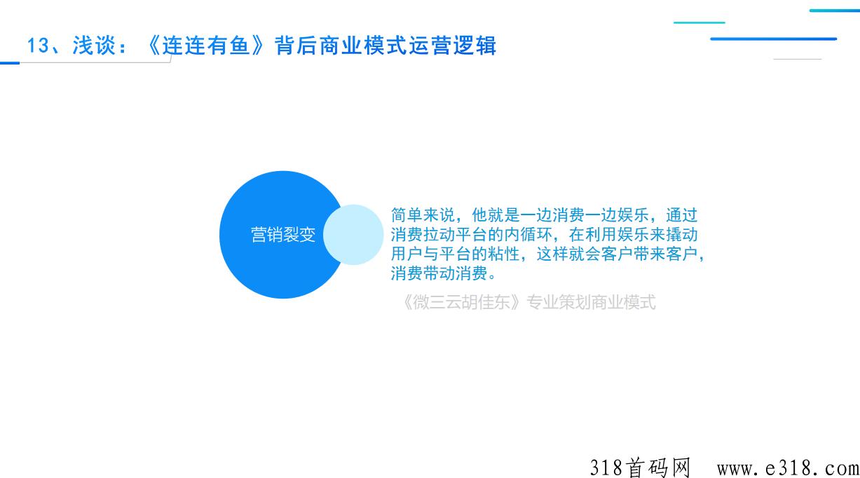 《连连有鱼》全新模式双APP运营项目，背后商业模式运营逻辑
