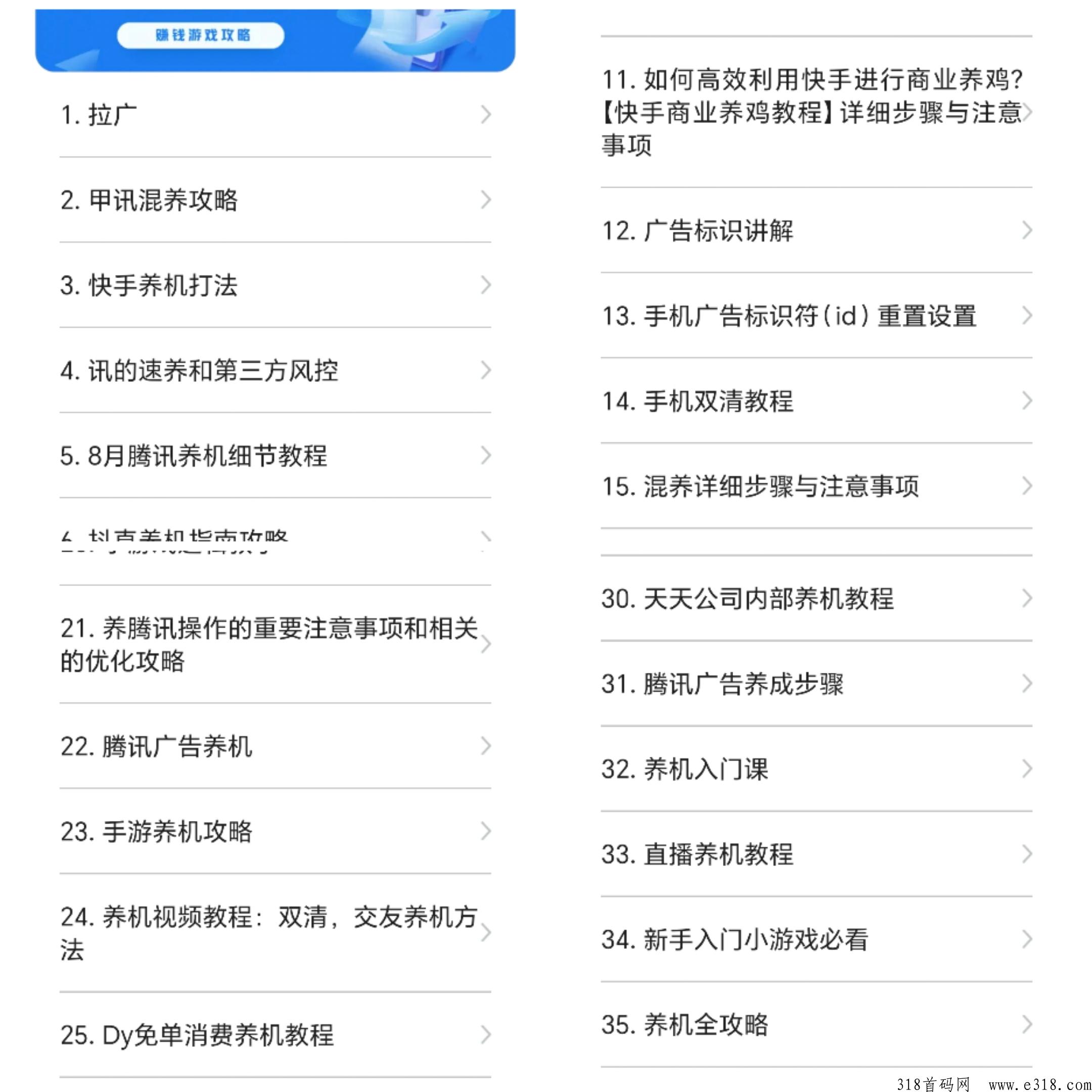 福利：养机教程免费领，数之不尽的广告小游戏免费送了