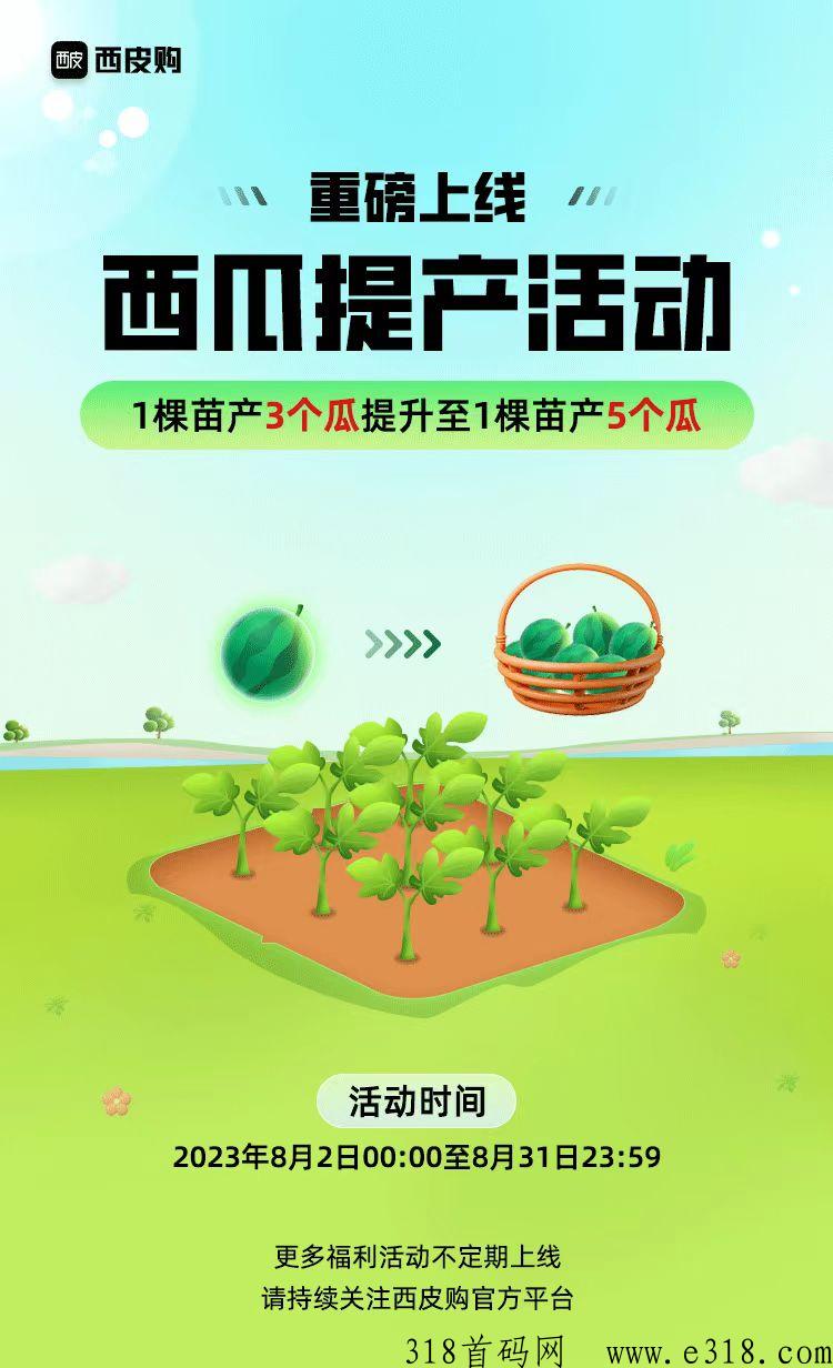 西皮购，种西瓜赚米