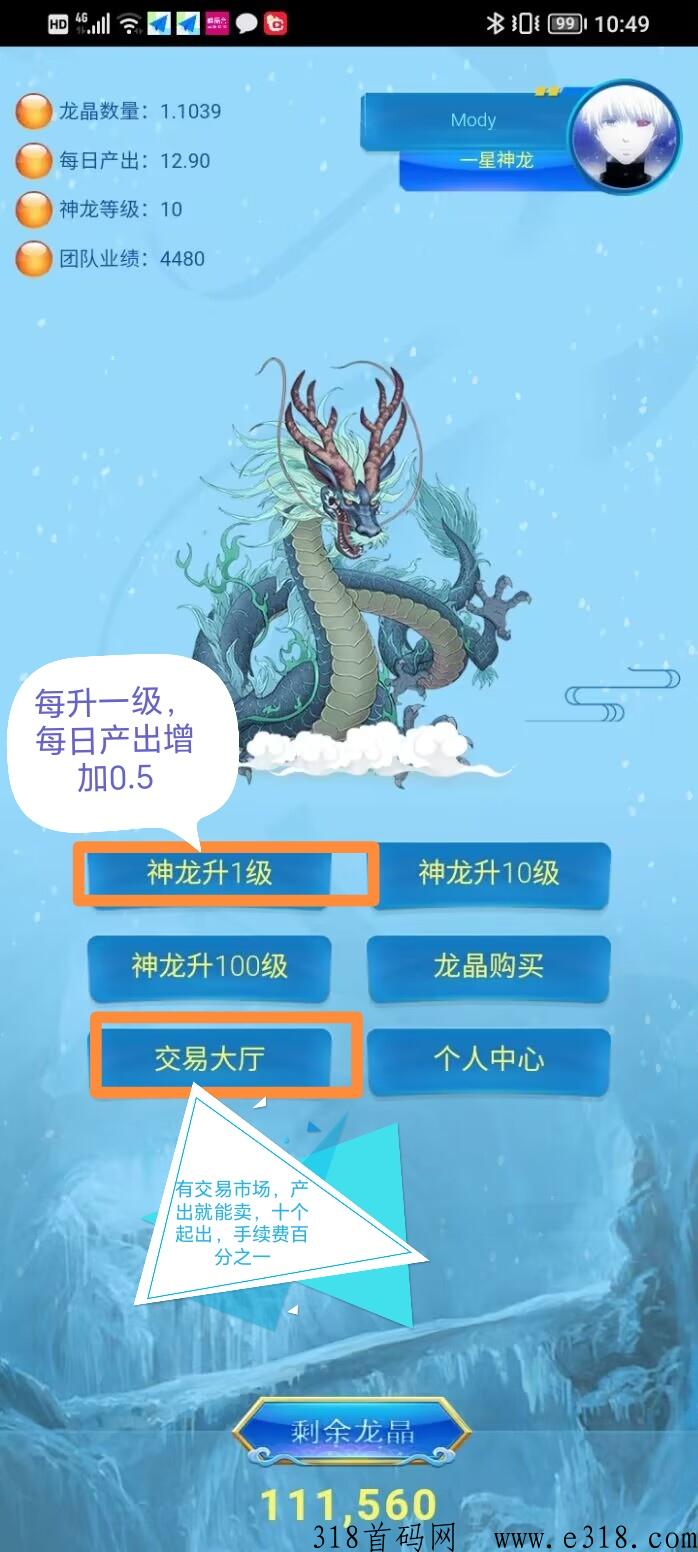 神龙大陆，无任务无广告