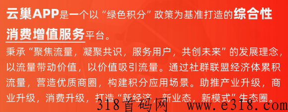 云巢进入加油及淘宝、京东、多多各大电商购物消费，消费多少补多少，可循环消费及提现