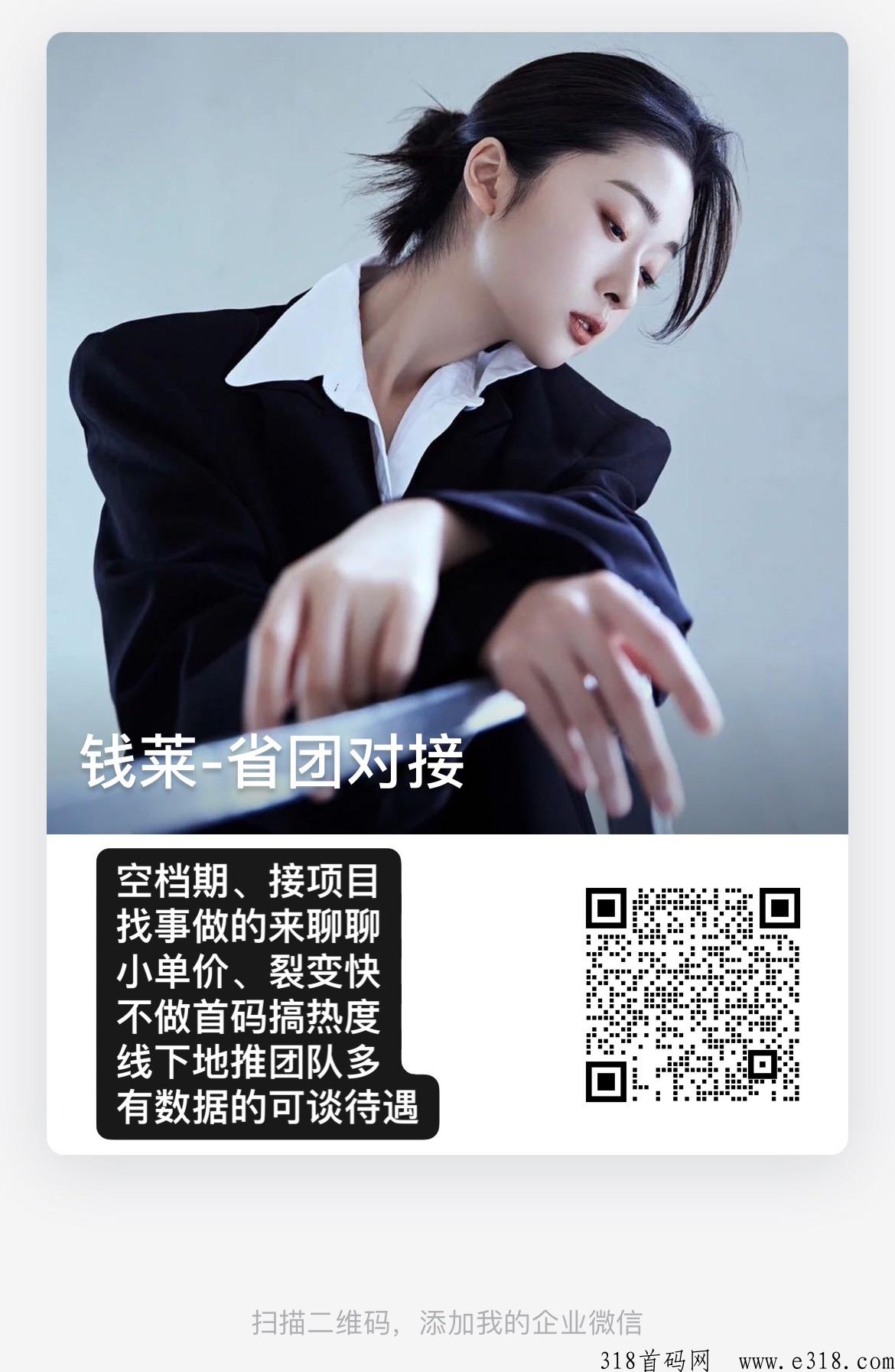 省团大数据，首码刚上线，地推团队多，全网一手对接
