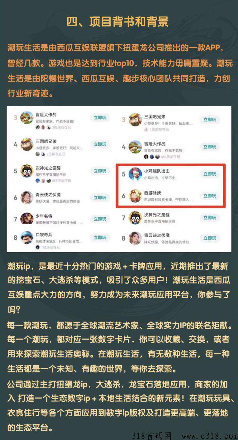 [预览]潮玩生活，潮玩版本的陀螺世界，必定大火，预热中，高扶持