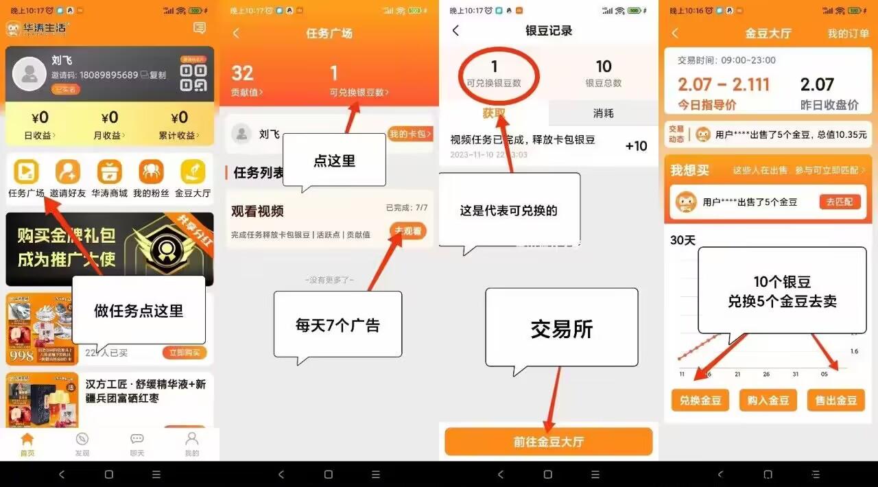 首码刚出华涛生活，稳定撸吃低保