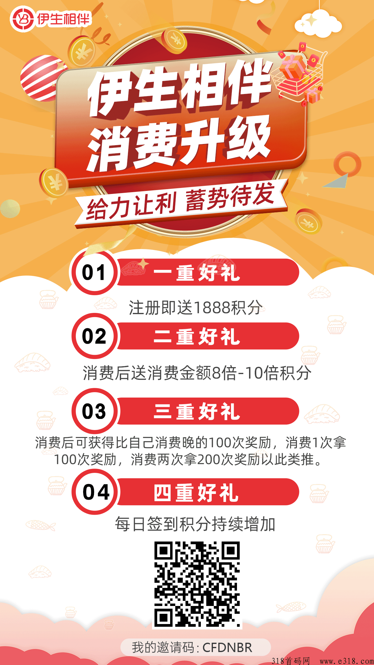 网购首选伊生相伴，重点合作全网积分奖励必火