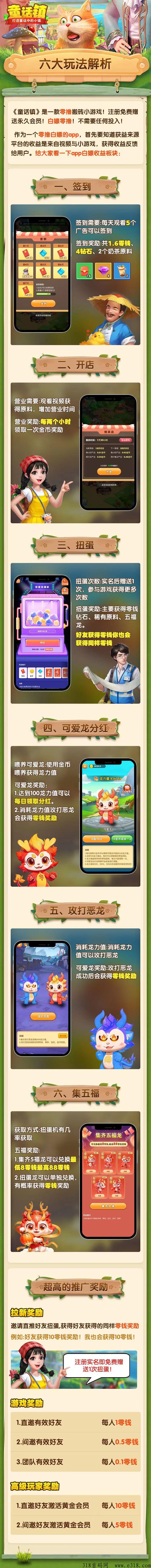 童话镇即将首码上线！零撸天花板！对接团队长，高扶持！
