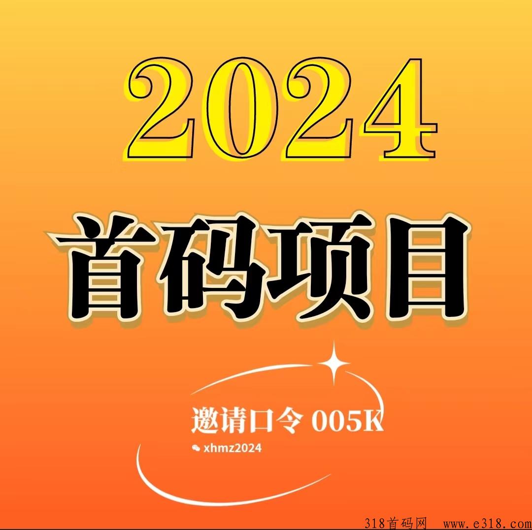 特便宜，2024首码项目，震撼来袭，无货源开店