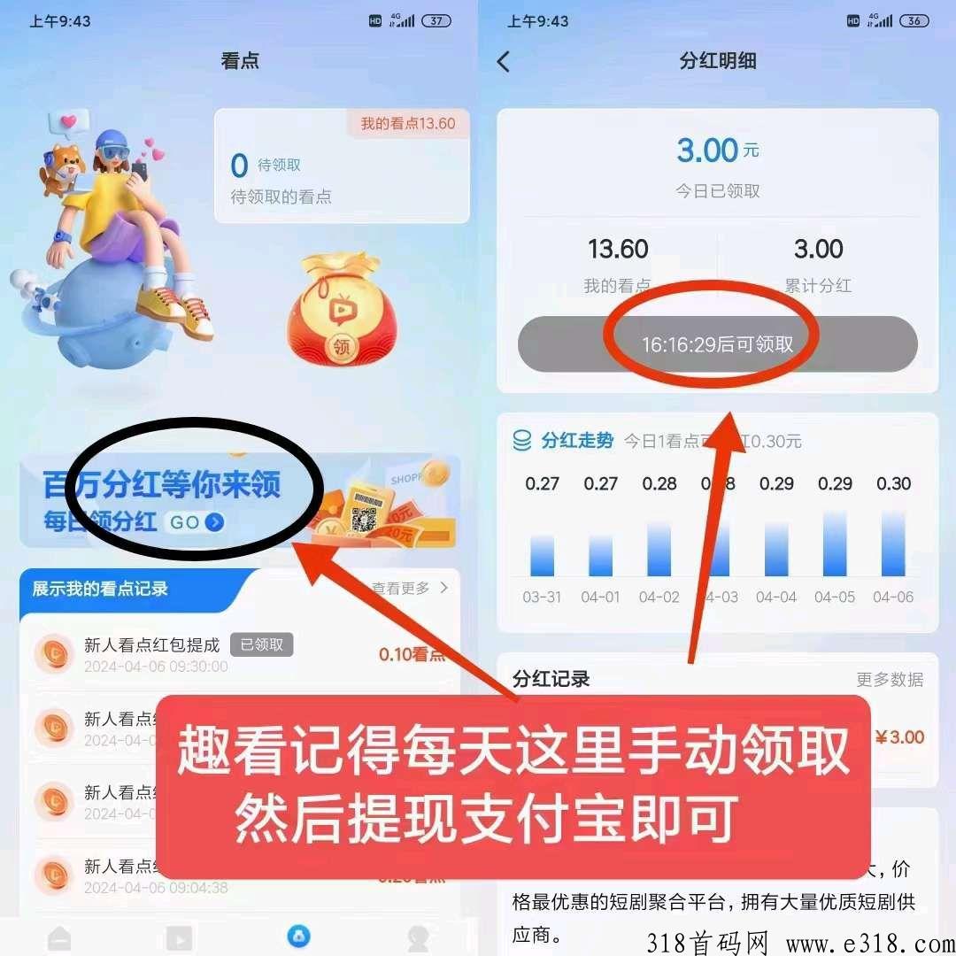 趣看短剧下载即永久分红