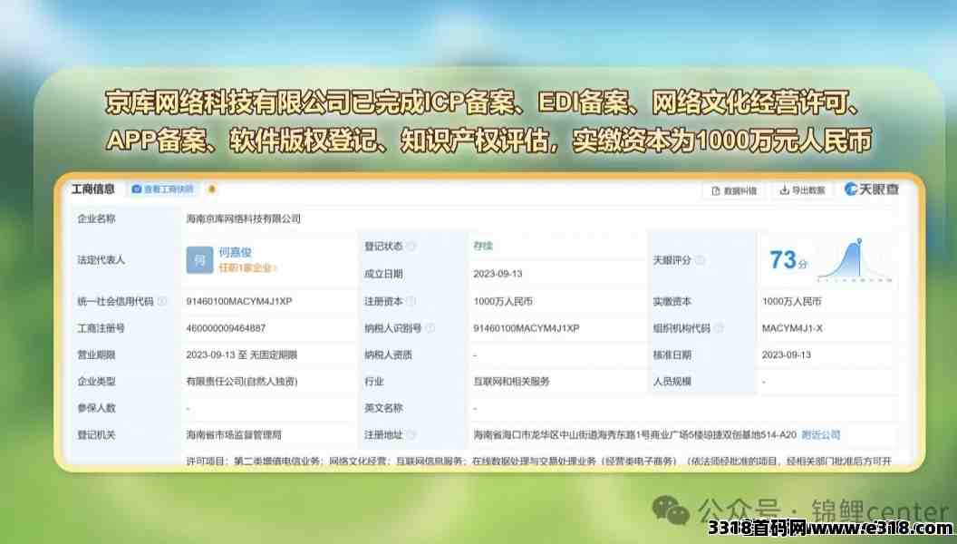 《锦鲤小镇》公司有2000平方写字楼，专业链游公司，背景强大无比