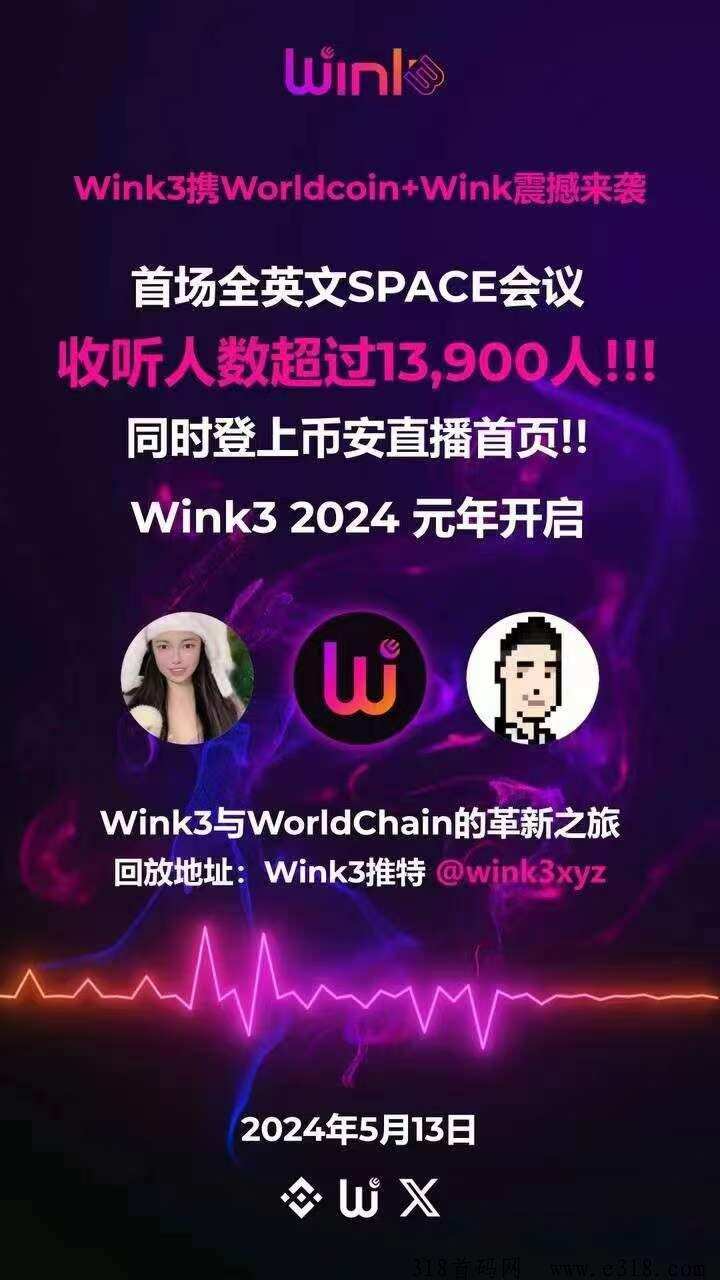 Wink3世界币最强生态总部对接，政策拉满