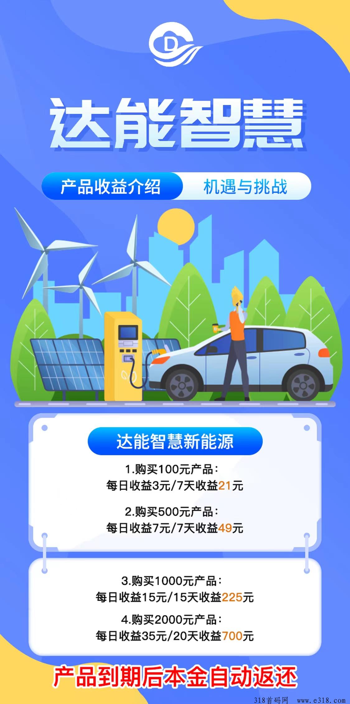 【达能】智慧聚集了，零撸、游戏、新能源理财。近期上线，招募首码团队长精英