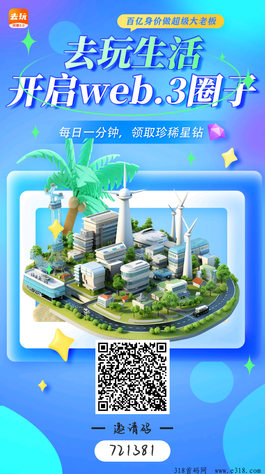 【去玩生活】首码正式上线扶持待遇顶，零撸神盘