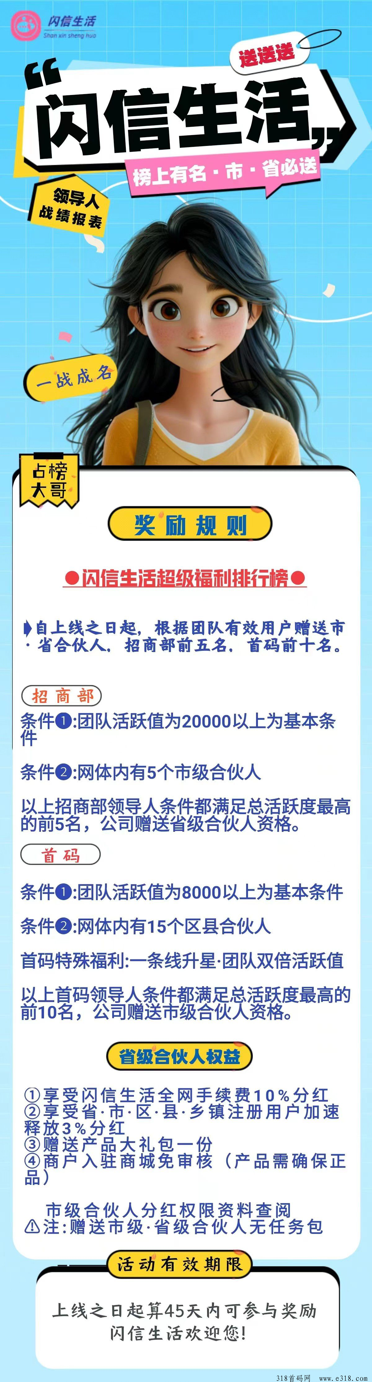 闪信生活 对接招商部 首码 GPC模式