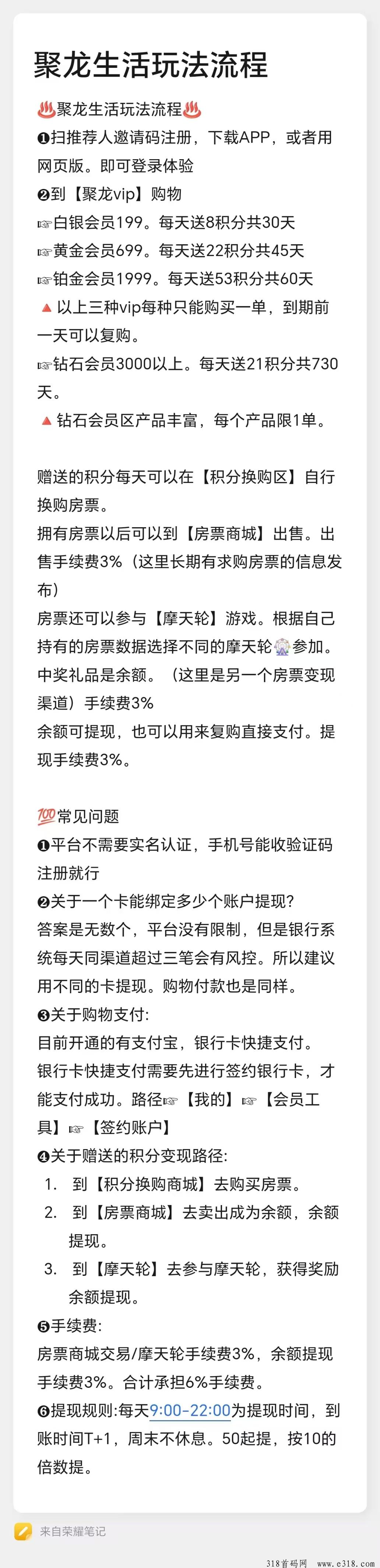 聚龙生活上线第一天，先上车先吃肉！