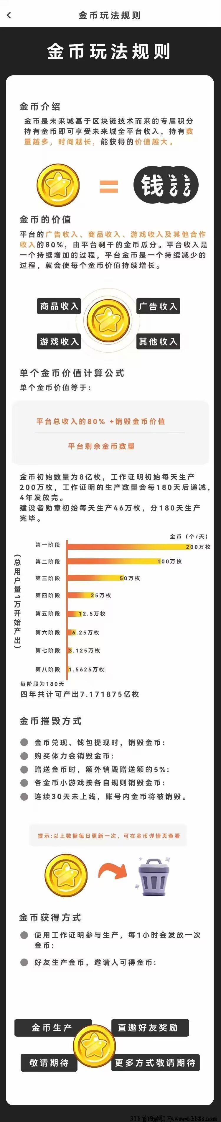 首码未来城，昨天刚开始产，零撸红利期