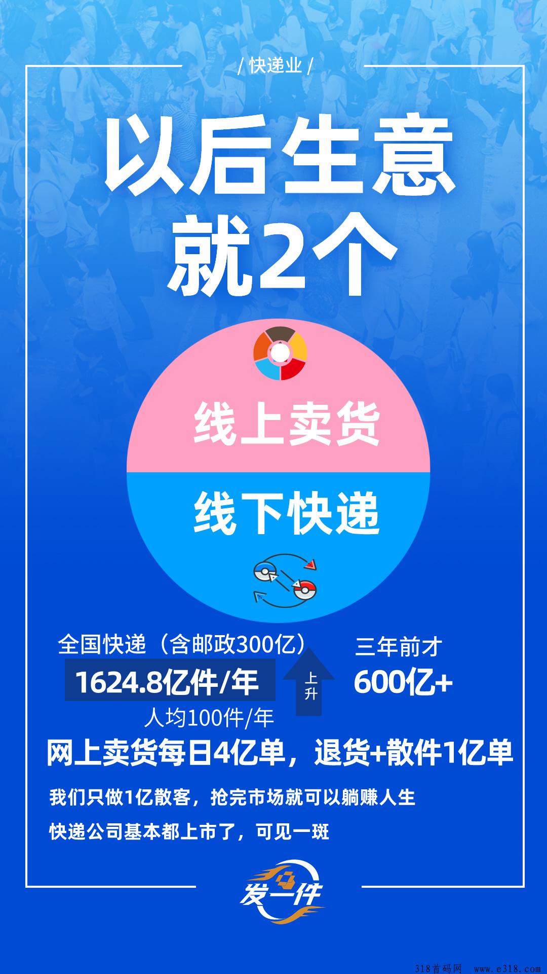发一件，线上快递标杆，月收益如何突破
